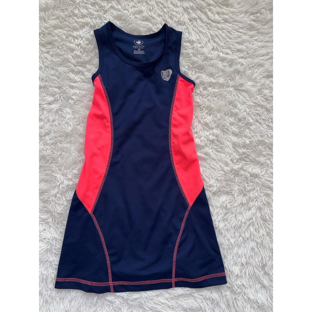Body Glove Girls Sz. 10 Pink & Blue Sleeveless Sport/activewear Dress.